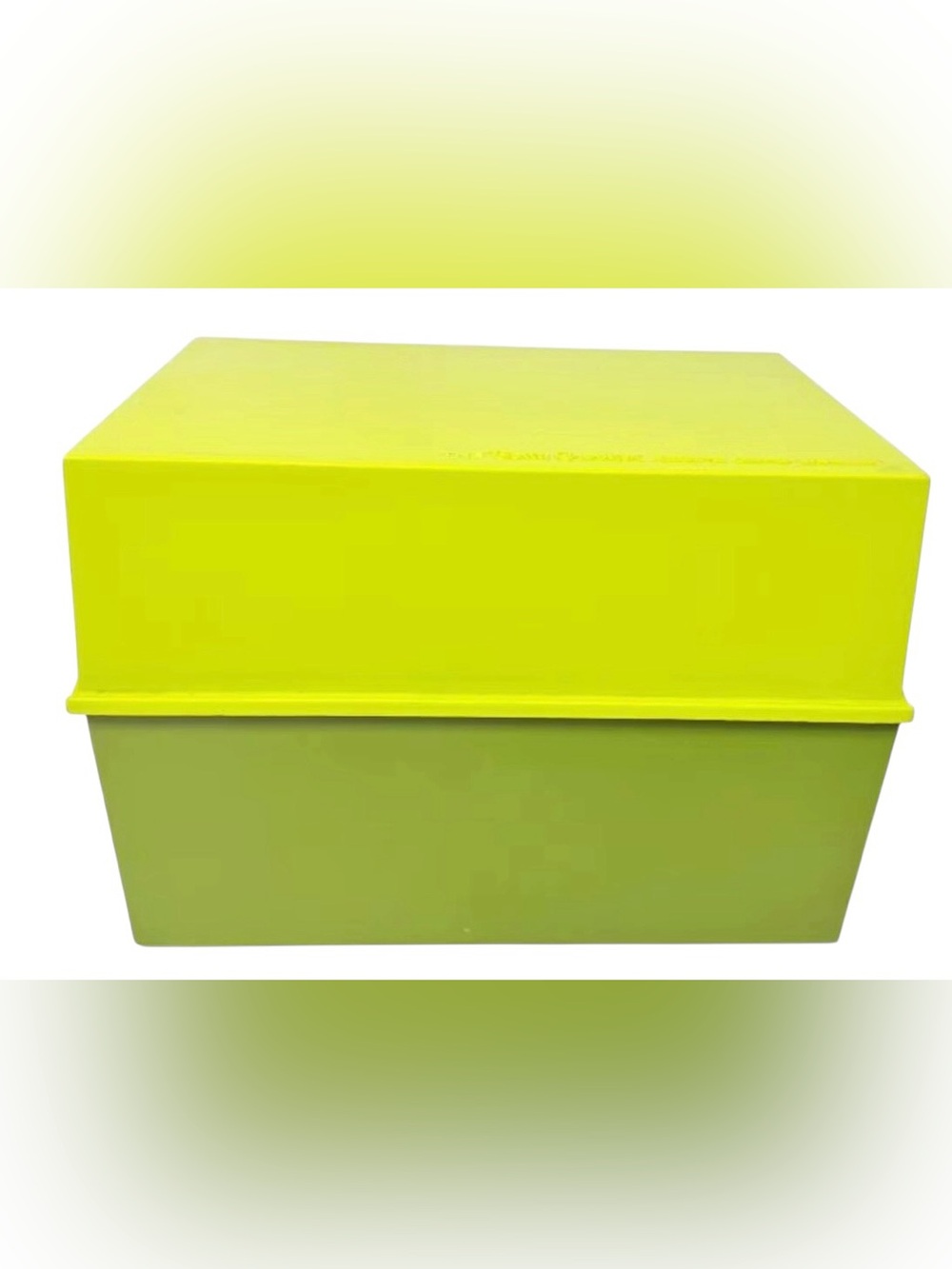 Vintage Betty Crocker Recipe Card Library – Green Plastic Storage Box